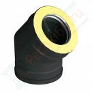 Отвод 15° V50R с изол (AISI-321/0,8-ОЦИНК-RAL/0,5) d-250/350 (Вулкан-Cerablanket)