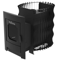 Печь для бани Подкова 18С, дверца со стеклом (Протопи) до 18 м3