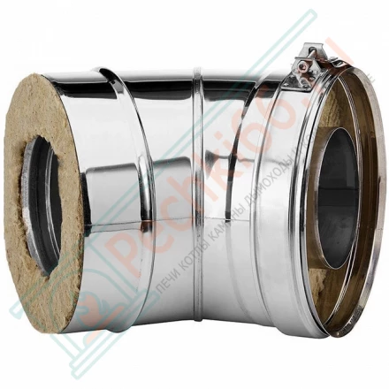 Отвод 45° V50R с изол (AISI-321/0,5-ОЦИНК/0,5) d-160/260 (Вулкан)