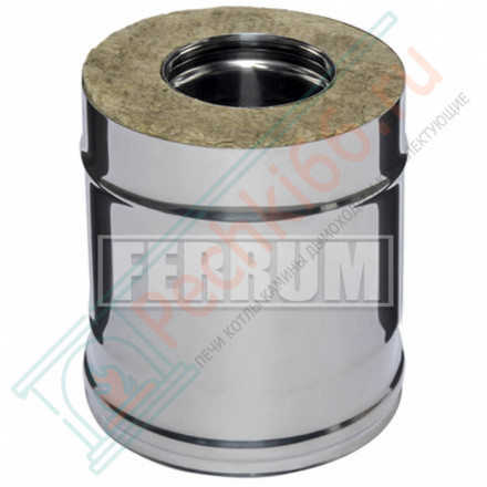 Сэндвич труба для дымохода L=0,25м (НЕРЖ-430/0,5-НЕРЖ-430/0,5) d-200/280 (Ferrum GS)