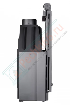 Каминная топка Экокамин Альфа 800 KВ с контргрузом черный шамот