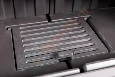 Каминная топка Экокамин Альфа 800 KВ с контргрузом черный шамот