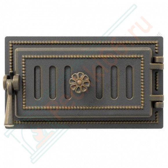 Дверца поддувальная чугунная 236, бронза (Везувий) в Краснодаре