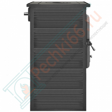 Печь-камин БКД Антрацит с плитой и Т/О (Этна)