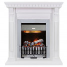 Каминокомплект Orlean - Белый дуб с очагом Danville Chrome FB2