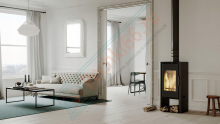 Печь-камин Solum Log, золотая сталь (Defro-Home) 9кВт