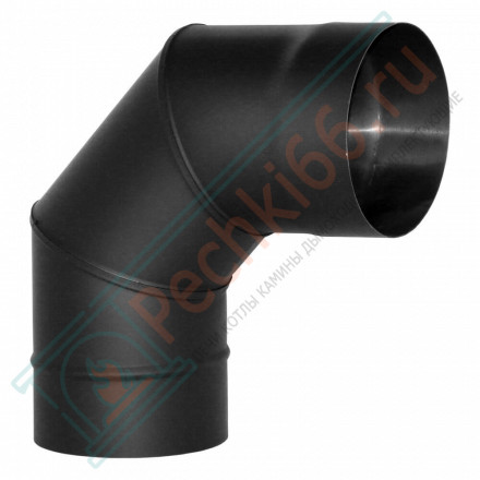 Отвод VBR 90º черный (НЕРЖ-439/0,8) d-180 (Вулкан)
