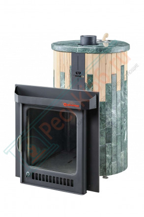 Дровяная банная печь Макси ПФ "Змеевик + Окаменевшее дерево"(Ферингер)