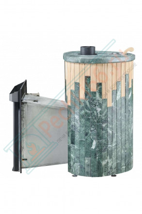 Дровяная банная печь Макси ПФ "Змеевик + Окаменевшее дерево"(Ферингер)