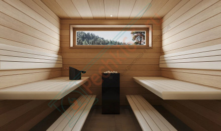 Электрическая банная печь Sangens W30G Glass