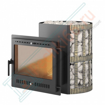 Печь для бани Скиф 16 (Панорама) Ковка 2022 (Везувий)