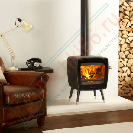 Чугунная печь Vintage35/E8, цвет - кремовый белый (Dovre)