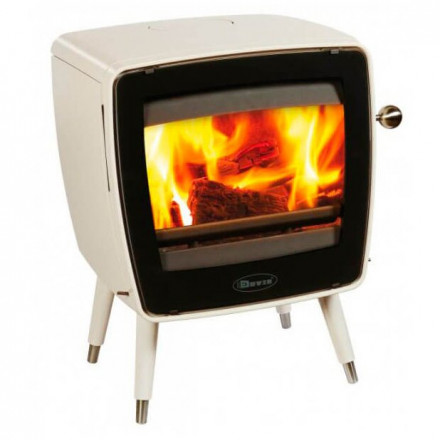 Чугунная печь Vintage35/E8, цвет - кремовый белый (Dovre)
