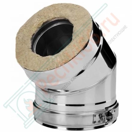 Отвод 15° V50R с изол (AISI-310S/0,8-ОЦИНК-RAL/0,5) d-104/200 (Вулкан-Cerablanket)