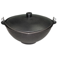 Казан чугунный с крышкой и ручкой 6л. (Балезино)