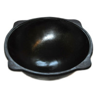 Узбекский чугунный казан круглое дно 30 л. без крышки (Наманган DAVR METALL)