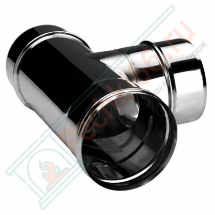 Тройник одностенный 90° (AISI-304/0,5мм) d-104 (Вулкан)