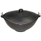 Чугунный казан с крышкой и ручкой 12л. (Балезино) Чугунный казан с крышкой и ручкой 12л. (Балезино)