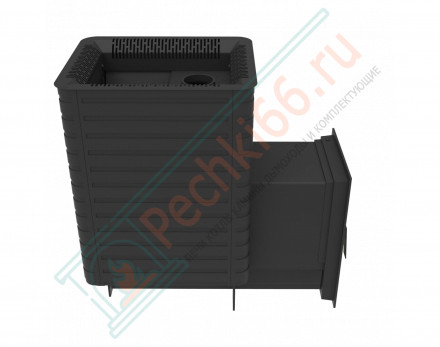 Печь для бани Фаворит 24 Д-2, каминная дверца, с баком 35 л (Березка)