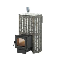 Чугунная печь для бани Ураган Ковка 12 260 (Везувий) до 14 м3