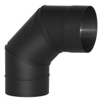 Отвод VBR 90º с ревизией, черный (НЕРЖ-439/0,8) d-120 (Вулкан) Отвод VBR 90º с ревизией, черный (НЕРЖ-439/0,8) d-120 (Вулкан)