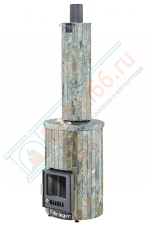 Дровяная банная печь Ферингер УЮТ-18 "Жадеит наборный" до 18 м³