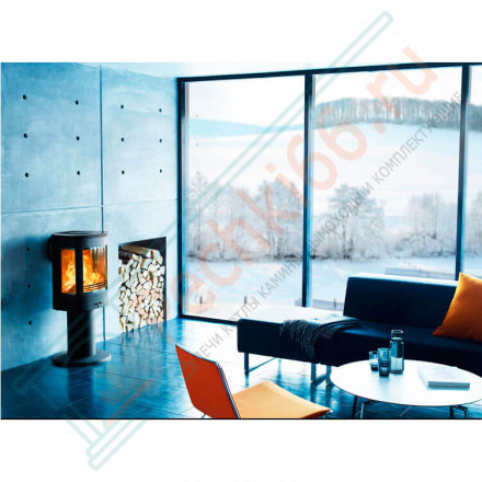 Печь-камин 880:1 Style, верх чугун, цвет серый (Contura)