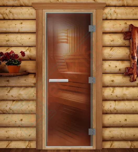 Дверь для бани и сауны Престиж лайт бронза, 2000х800 по коробке (DoorWood) в Краснодаре
