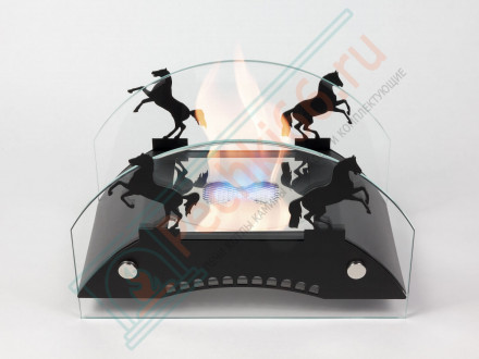 Биокамин Графский мост М, черный (LuxFire)