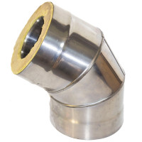 Сэндвич-отвод 135° (НЕРЖ-439/1,0-НЕРЖ-439/0,5) d-150/210 (УМК) Сэндвич-отвод 135° (НЕРЖ-439/1,0-НЕРЖ-439/0,5) d-150/210 (УМК)