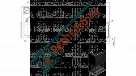 Чугунная топка Maja 8 left BS guillotine (Kratki)