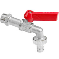 Кран шаровый водоразборный с флажковой ручкой 3/4" (Hydrosta) Кран шаровый водоразборный с флажковой ручкой 3/4" (Hydrosta)