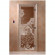 Дверь стеклянная для бани, прозрачная бронза, "Банька в лесу" 1900х700 (DoorWood) в Краснодаре