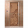 Стеклянная дверь для бани бронза матовая, "Банька в лесу", 1900х700 (DoorWood) в Краснодаре