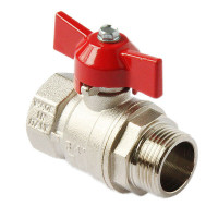 Кран шаровый бабочка ВН 1/2" (Hydrosta)