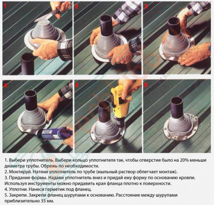 Проходка кровли Мастер Флеш RES №2B (д.178-330 мм, 885x710 мм), зеленый, угловой (No name)