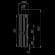 Дымоход с регистром Россо Леванте наборный, d-115, L=1000 мм (Feringer) в Краснодаре