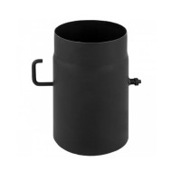 Труба L=250 с шибером, черная d-200 (Darco)