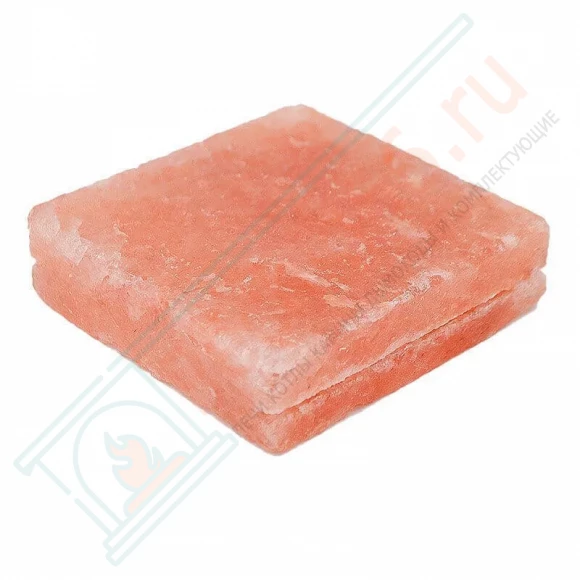 Плитка из гималайской розовой соли 100x100x25 мм шлифованная (с пазом) в Краснодаре