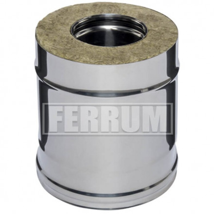 Сэндвич дымоход L=0,25м (НЕРЖ-430/0,8-НЕРЖ-430/0,5) d-150/210 (Ferrum HF)
