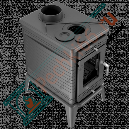 Чугунная печь KOZA K10 ADSR, с регулятором горения (Kratki)