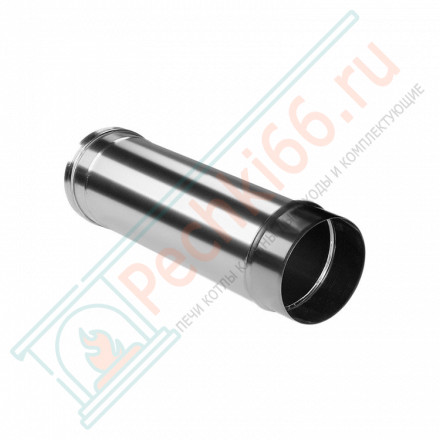 Труба прямая L=500 без изол (НЕРЖ-321/0,8) d-115 (Дымок-Lux)