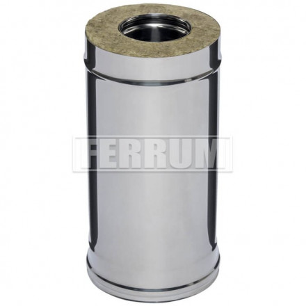 Сэндвич дымоход L=0,5м (НЕРЖ-430/0,8-ОЦИНК/0,5) d-150/210 (Ferrum HF-Z)