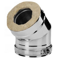 Отвод 45° V50R с изол (AISI-321/0,8-AISI-304/0,5) d-115/215 (Вулкан-Cerablanket) Отвод 45° V50R с изол (AISI-321/0,8-AISI-304/0,5) d-115/215 (Вулкан-Cerablanket)