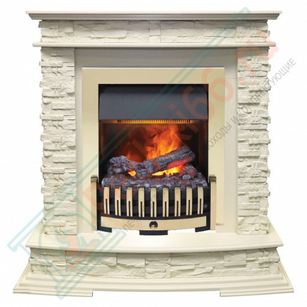 Каминокомплект Luzern - Слоновая кость с электрическим очагом Danville Brass FB2