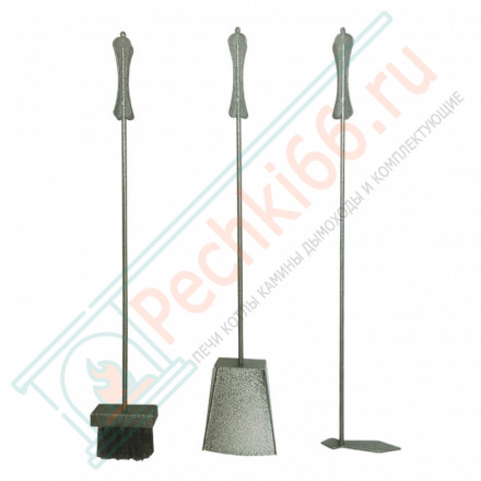 Каминный набор VKN011-ASL, античное серебро (Вулкан)