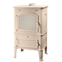 Чугунная печь-камин LCI Canaria LUX, Бежевый (Liseo Castiron) до 240 м3