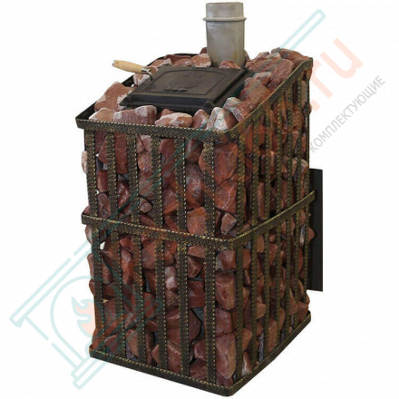 Чугунная печь для бани Гефест GFS-ЗК Ураган 25 (П)2 (ТехноЛит)