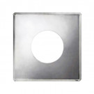 Фланец 600x600 на трубу с изол (НЕРЖ-430/0,5) d-200/280 (Дымок)