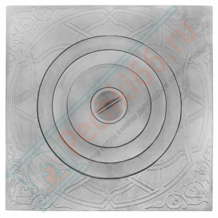 Чугунная усиленная плита П1-10, под казан от 8 до 20 л (700x700x26,5) (Рубцовск)